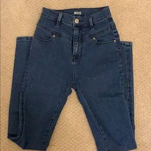 BDG high rise seam skinny ankle jeans
